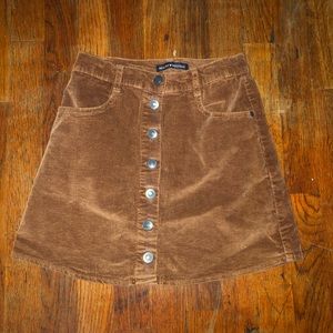 corduroy brandy melville skirt with buttons